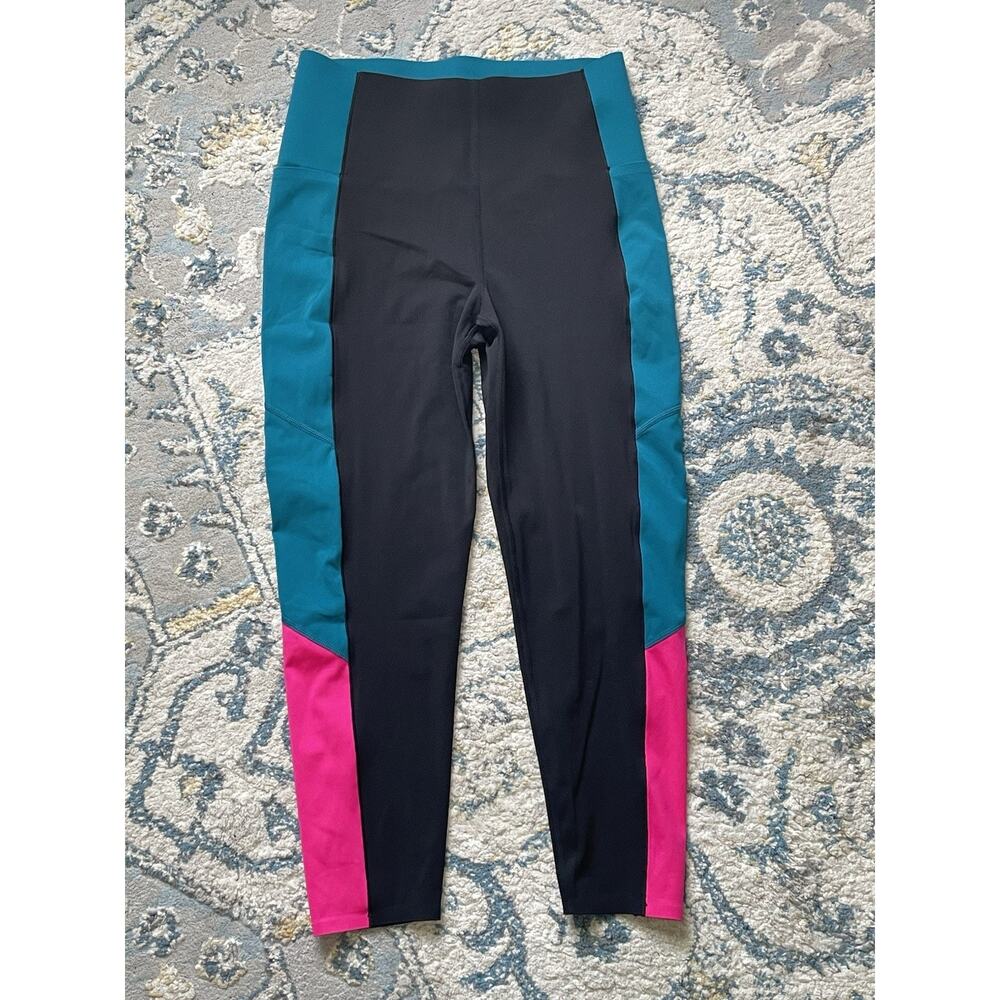 Sweaty Betty Power UltraSculpt High Waist 7/8 Workout Leggings Color Block US 10